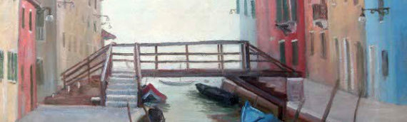 Burano canale – 45×60 – Olio su tela